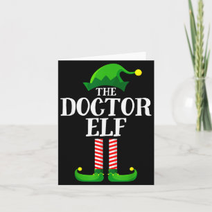Doktor-Elf-Passende Familien-Gruppen-Weihnachtsfei Karte