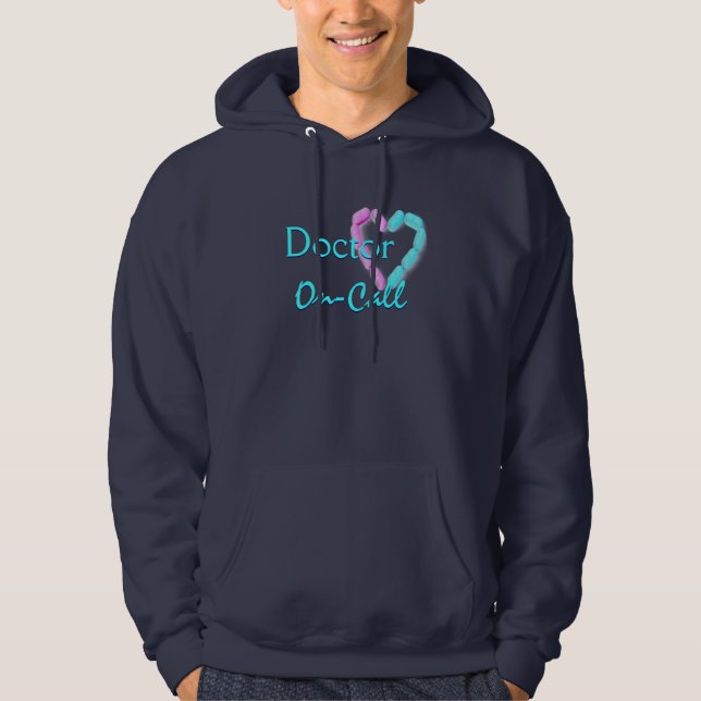 Doktor in Navy Blue Hoodie (Vorderseite)