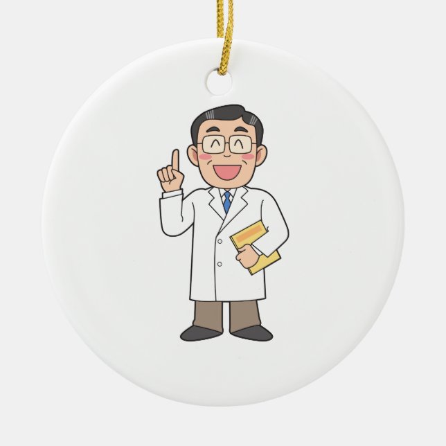 Doktor Keramik Ornament (Vorne)
