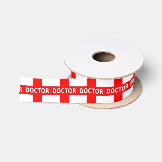 Doktor Logo Satinband (Spule)