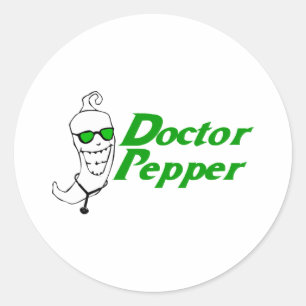 Doktor Pepper Runder Aufkleber