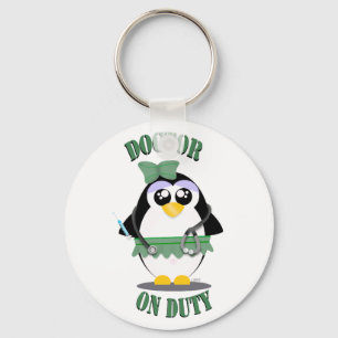 Doktor Pinguin im Dienst(weiblich) Schlüsselanhänger