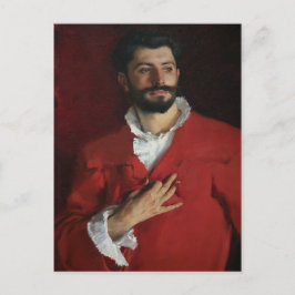 Doktor Pozzi auf Zuhause von John Singer Sargent Postkarte