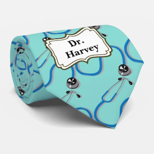 Doktor Stethoscope Pattern Medical Graduate Krawatte