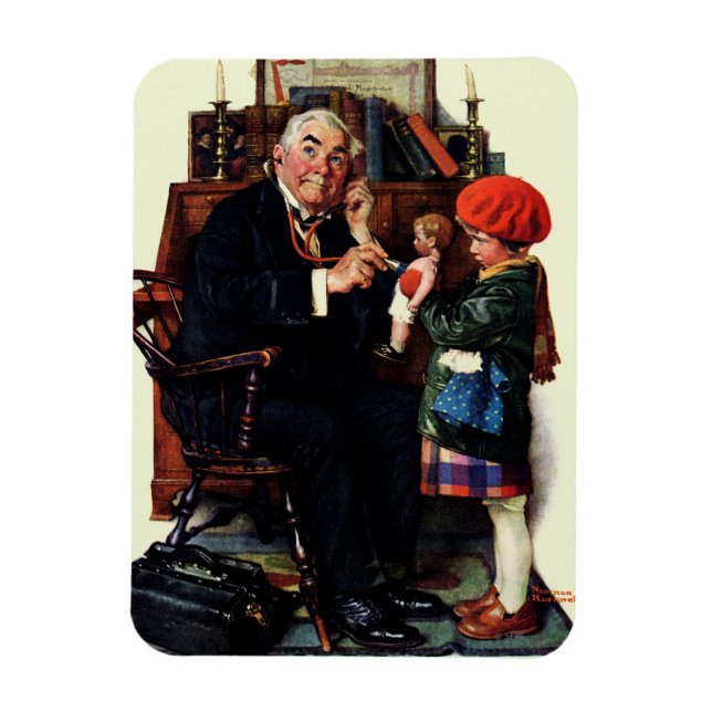Doktor und Puppe Magnet (Vertikal)