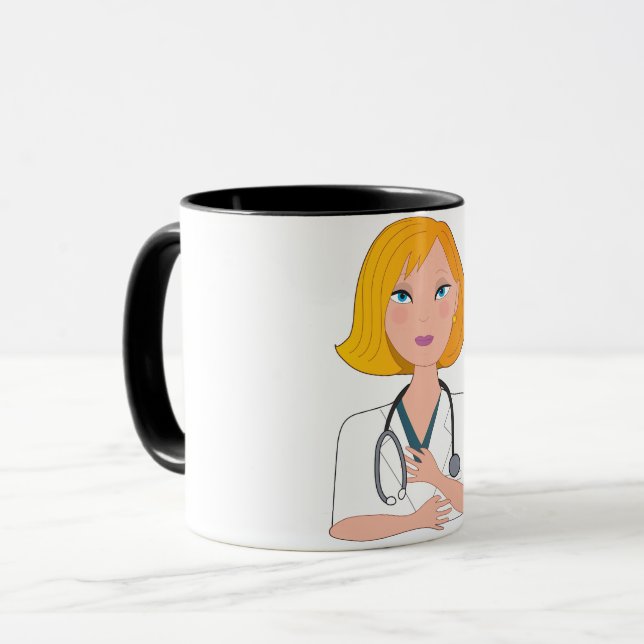 Doktor With A Stehoscope Mug Tasse (Vorderseite Links)