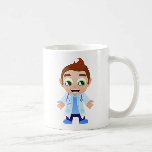 Doktor With Stethoscope Kaffeetasse (Rechts)