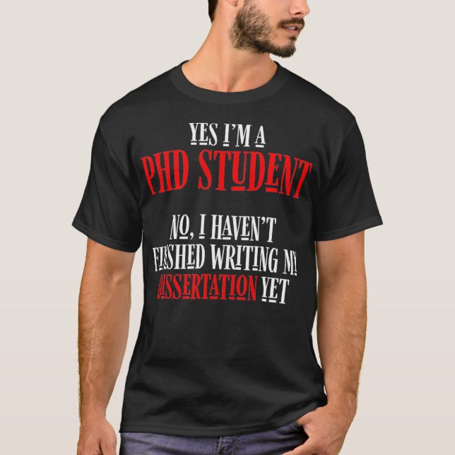 Doktorand Dissertation Doktorat Abschluss _29 T-Shirt (Vorderseite)