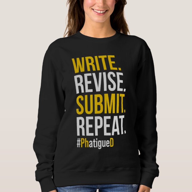 Doktorand Dissertation Doktorat Abschluss 52 Sweatshirt (Vorderseite)