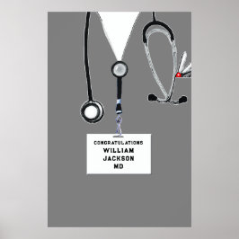 Doktorand Medical School Graduation Party Poster