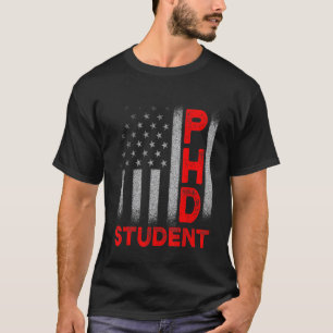 Doktorand Student Dissertation US Flags Doktorat G T-Shirt