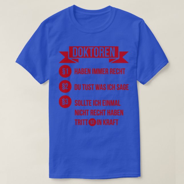 Doktoranden-Studiengeschenk Studiengang2 T-Shirt (Design vorne)