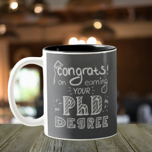 Doktorarbeit Promotionsverteidigung Geschenk für A Zweifarbige Tasse
