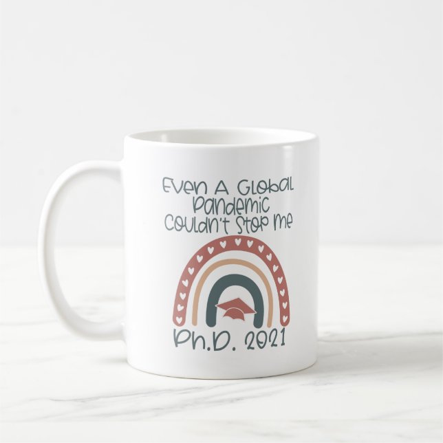 Doktorat Doktorat Grad Abschluss Geschenk 2021 Kaffeetasse (Links)