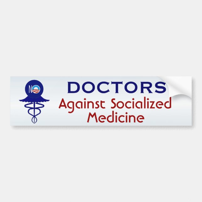 Doktoren Against sozialisierte Medizin Autoaufkleber (Vorne)