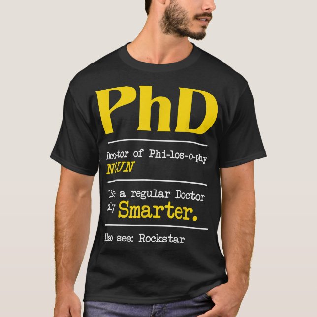 Doktortitel Abschluss Doktorat Degree Def T-Shirt (Vorderseite)
