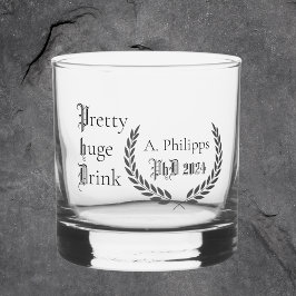 Doktortitel Abschluss lustig Whiskyglas
