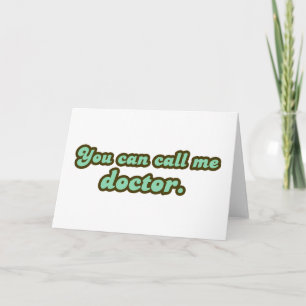 Doktortitel & Med School Abschluss Geschenke Karte