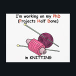 Doktortitel Postkarte<br><div class="desc">Halbierte Projekte</div>