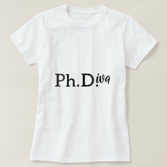 Doktortitel von Frauen Abschluss Geschenk Frauen D T-Shirt (Design vorne)