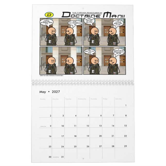 Doktrin-Mann 2027 Kalender (Mai 2027)