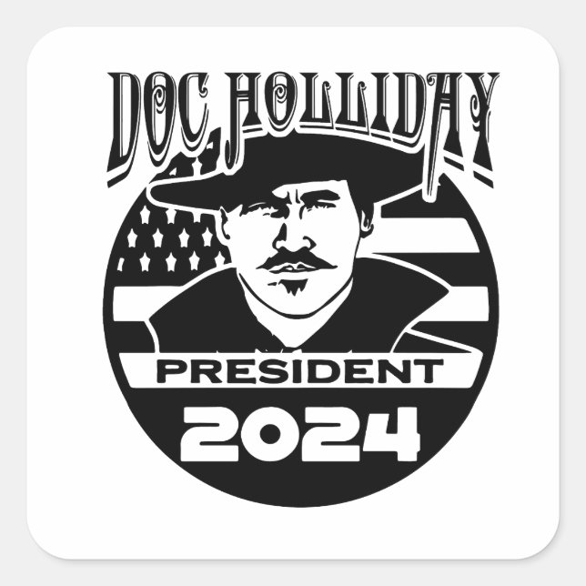 Dokument Holliday 2024 Quadratischer Aufkleber (Vorderseite)