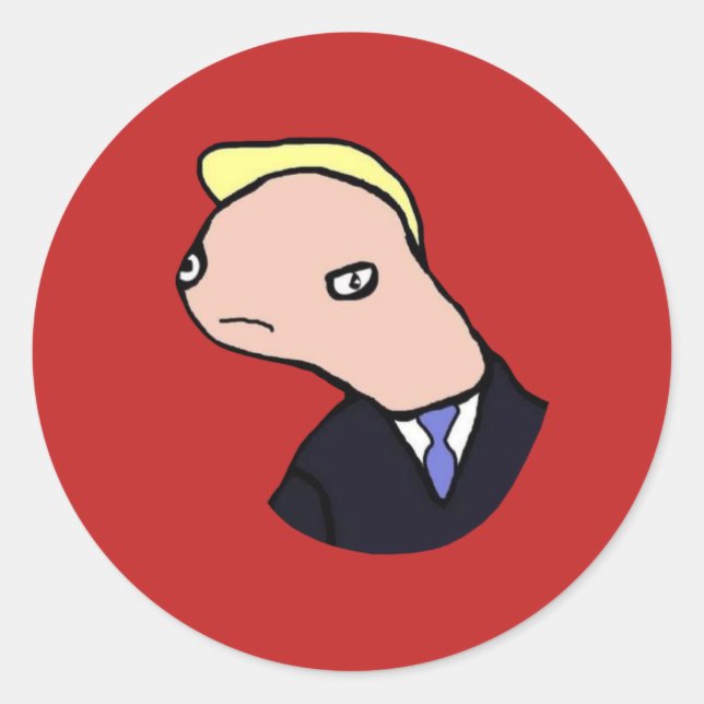 Doland Tremp Ultimate Meme (rot) Runder Aufkleber (Vorderseite)