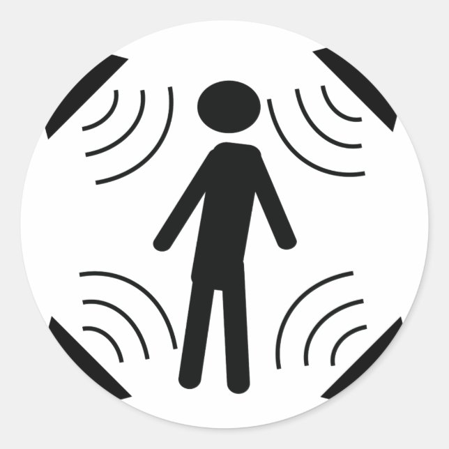 DOLBY-Symbol Runder Aufkleber (Vorderseite)