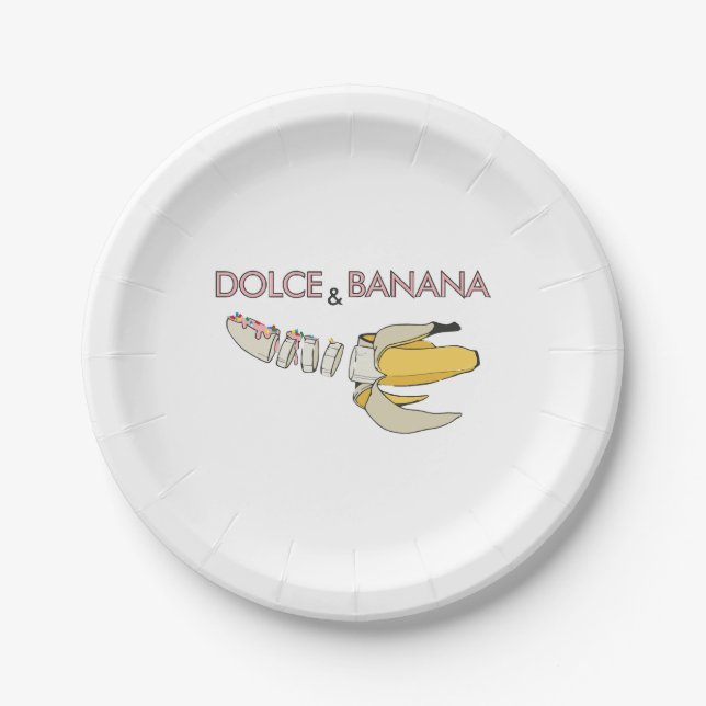 Dolce & Banana Pappteller (Vorderseite)