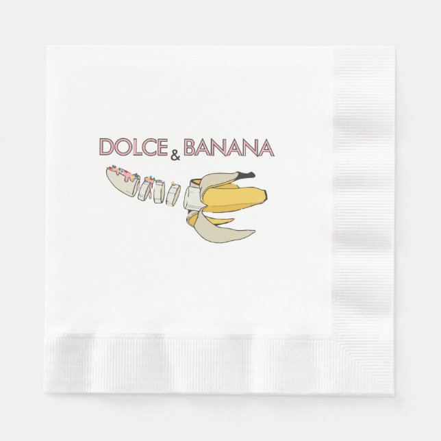 Dolce & Banana Serviette (Vorderseite)