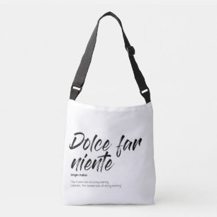 Dolce far niente - Tote Bag Tragetaschen Mit Langen Trägern