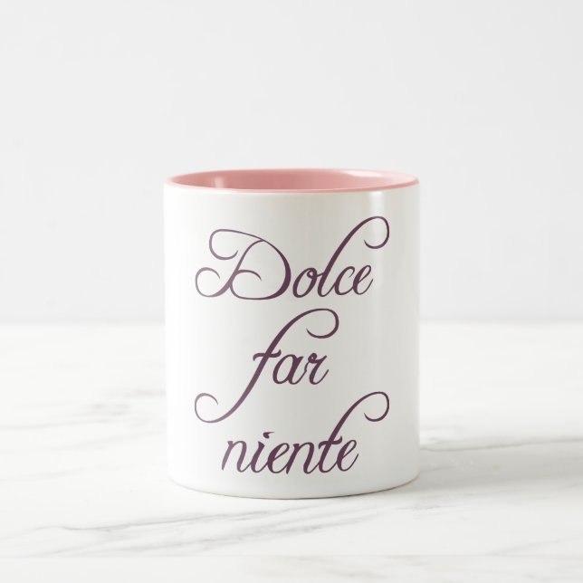 Dolce far niente zweifarbige tasse (Mittel)