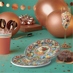 Dolce & Gabbana Sicilian Cart Whimsy Paper Plate Pappteller