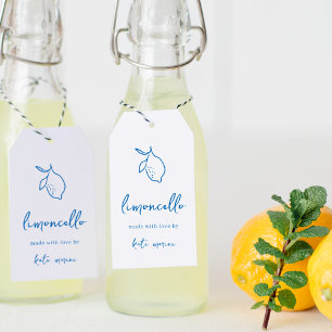 Dolce Vita Étiquettes Limoncello manuscrites