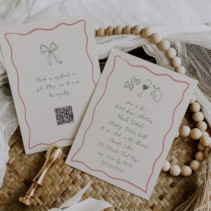 Dolce Vita Handgeschriebenes Brautparty Einladung