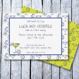 Dolce Vita Limoncello Italienische Hochzeit Einladung