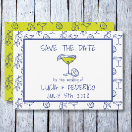 Dolce Vita Limoncello trinken Hochzeit Save The Date