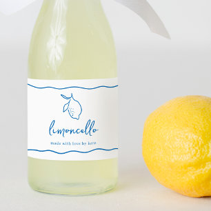 Dolce Vita manuscrite Limoncello Étiquette