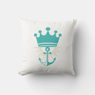 „Dolce Vita Riviera“ Yacht Club Anker Baumwolle Kissen