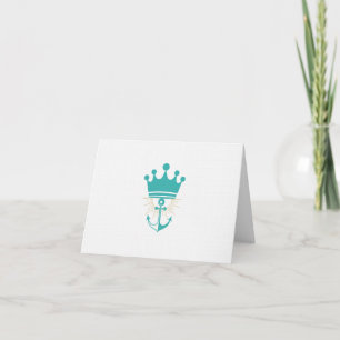 DolceVitaRiviera Royal Anchor Retro Chic Dankeskarte