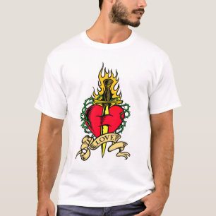 Dolch durch Herz-T - Shirt