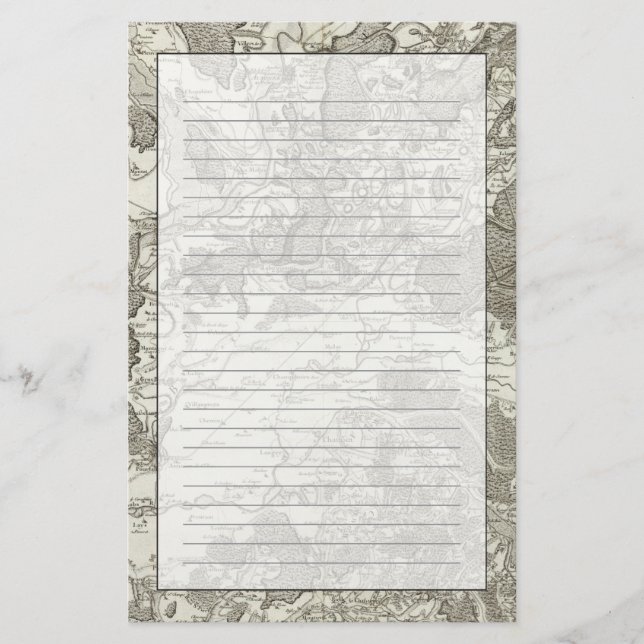 Dole, Auxonne Briefpapier (Vorderseite)
