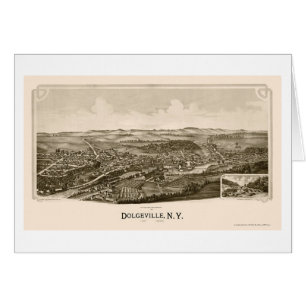 Dolgeville, NY panoramische Karte - 1890