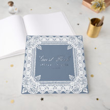 Doliy Spitze Elegante Staubblaue Hochzeit