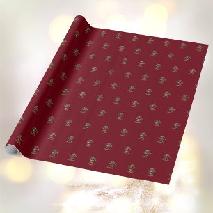 Doll Baby Christmas Elf Wrapping Paper Geschenkpapier