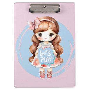 Doll Design - Thema "Lass's Play" Klemmbrett