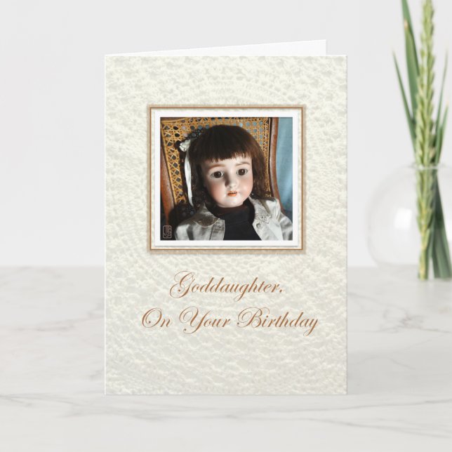 Doll Frances GodTochter Birthday Karte (Vorderseite)