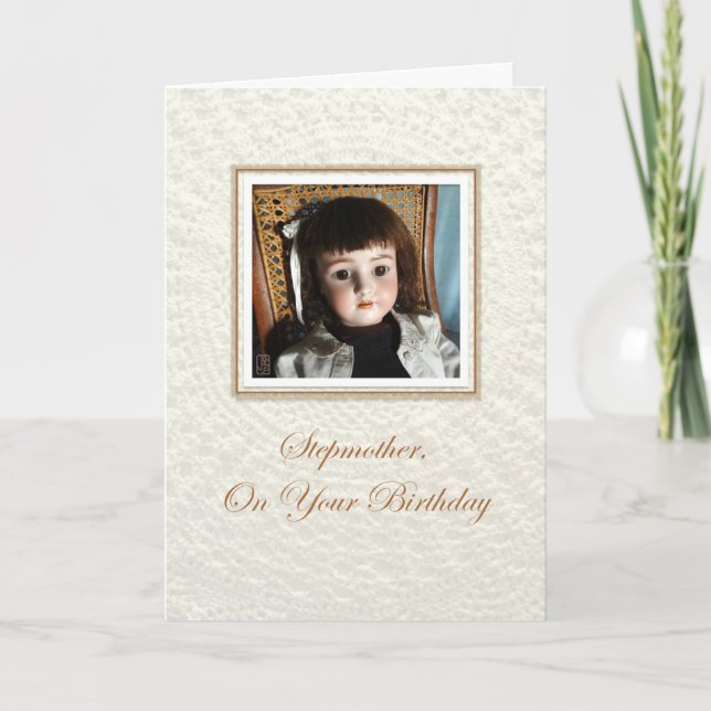 Doll Frances Stepmutter Birthday Karte (Vorderseite)