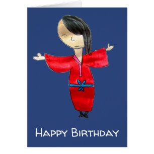 Doll japonais de dessin animé anniversaire de enfa