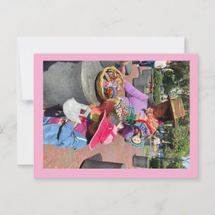 Doll Lady Peru auf Postkarte